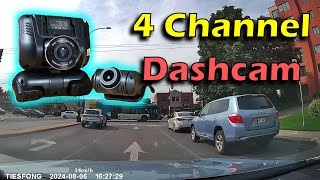 4 channel dashcam - Tiesfong M10Max Full review and demo