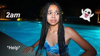 SNEAKING INTO MY POOL AT 2AM ON A SCHOOL NIGHT  *My Parents Had No Idea*