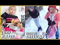 DOOR DE SNEEUW NAAR SCHOOL ❄️ & LUXY KLETST DE VLOG VOL ? | Bellinga Vlog #2009