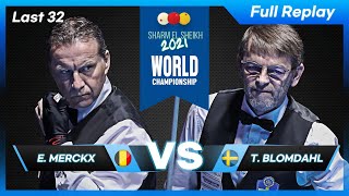 Last 32 - Eddy MERCKX vs Torbjorn BLOMDAHL (73rd World Championship 3-Cushion)