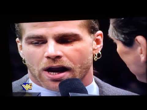 WWF Raw 1997 Shawn Michaels Relinquishes The WWF Title Due To Injury