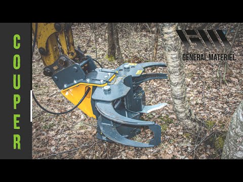 Grappin coupeur hydraulique Uniforest - Lame Hardox 500, ouverture 1m00, coupe jusqu'à 25 cm_2