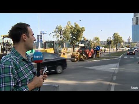 Marko obilaze radove na Novom Beogradu - DJS - (TV Happy 31.08.2020)