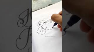 Download lagu Happy birthday font✨#shorts #youtubeshorts #happybirthday #calligraphy #tutorial #diy #5minutecrafts mp3
