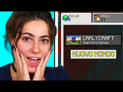 LA MIA RAGAZZA CREA IL SUO PRIMO MONDO DI MINECRAFT ITA!!
