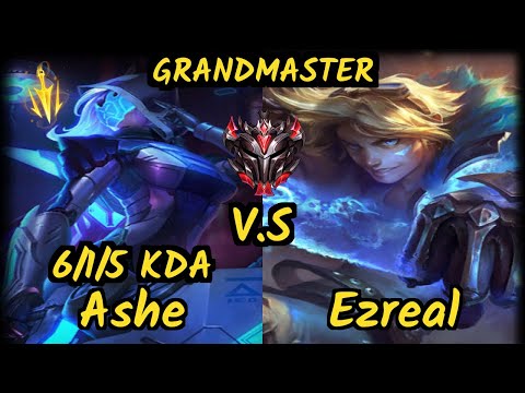 Attila (ASHE) vs EZREAL - 6/1/5 KDA BOTTOM ADC GAMEPLAY - EUW Ranked GRANDMASTER
