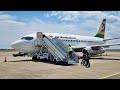 Air Zimbabwe Boeing 737 200 Flight From Victoria Falls To Bulawayo