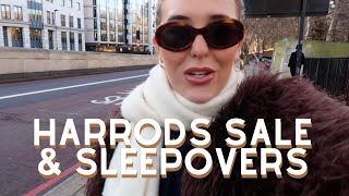 Surprise Sleepover, Harrods Sale Shopping In London, Opening Birthday Presents With The Bestie