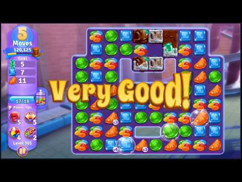 Wonka's World of Candy Level 305 - NO BOOSTERS + FULL STORY 🍫 | SKILLGAMING ✔️