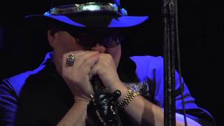 John Popper of Blues Traveler plays the National Anthem on his Harmonica