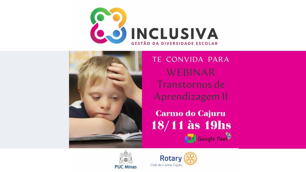 Webinar Transtornos de Aprendizagem II - Carmo do Cajuru