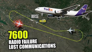 FedEx A306 LOSES RADIO and makes EMERGENCY RETURN at Boise, ID