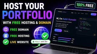 Build a Portfolio Website & Host It FREE! | Free Domain + Hosting + Li
