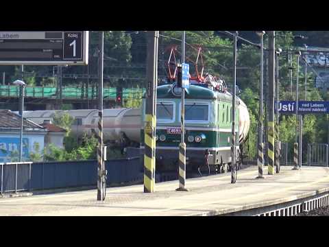 ČD Cargo 122.001 (E469.2001) - Nákladní vlak - Ústí nad Labem hlavní nádraží - 22.8.2019