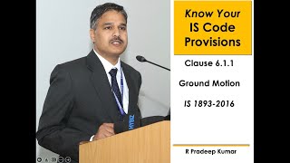 IS 1893-2016 (Part 1): Clause 6.1.1 Ground Motion