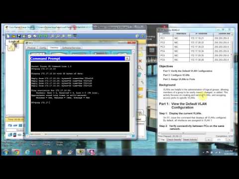 Packet Tracer 3.2.1.7 Configuring VLANs Part 1