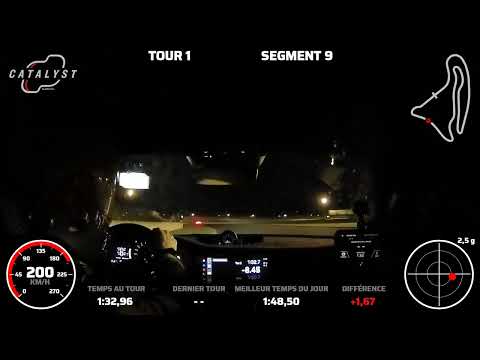 #992gt3rs Battle on MagnyCours Track by night.