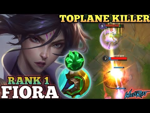 FIORA TOPLANE KILLER! HARD CARRY MVP PLAY - TOP 1 GLOBAL FIORA BY THE Dreskonre - WILD RIFT