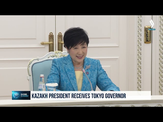 Kazakh President receives Tokyo Governor