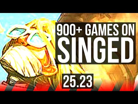 SINGED vs GAREN (TOP) | Rank 7 Singed, 900+ games | KR Challenger | 25.23