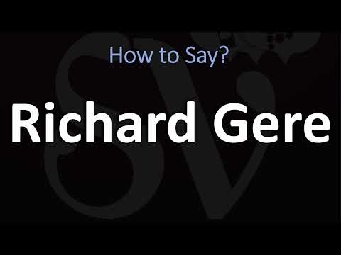 How to Pronounce Richard Gere? (CORRECTLY)