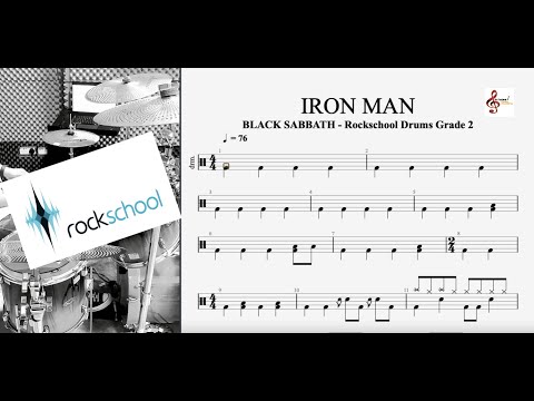 IRON MAN - Rockschool Hot Rock Grade 2 Drums