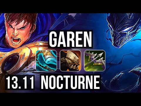 GAREN vs NOCTURNE (MID) | 400+ games, 8/3/7 | KR Master | 13.11