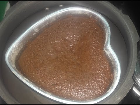 Eggless Chocolate Cake in Pressure Cooker | Eggless Cake in Pressure cooker recipe