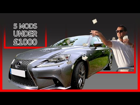 The most popular exterior mods on Lexus IS under £1000 *each