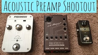 Video thumbnail for Acoustic Preamp Shootout by LeFevers Audio