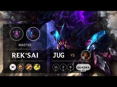 Rek'Sai Jungle vs Jarvan IV - KR Master Patch 9.8