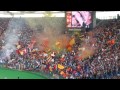 Roma-Verona, inno 'Roma, Roma' 24.09.14 ...