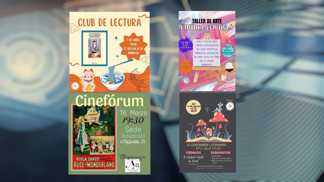 ARTEatro 13 organiza numerosas actividades