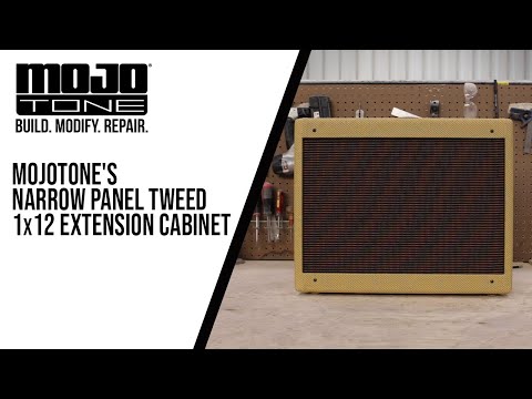 Mojotone Fender Tweed Deluxe Style 1x12 Speaker Guitar Amp Extension Cabinet with Lacquered Tweed Finish image 7