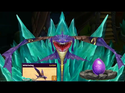 Whirlwing max level 124 titan mode-unique dragon||Dragons rise of Berk