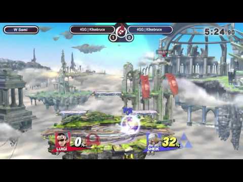 SoS12 - 4GG Rich Brown (Olimar, Luigi) vs 4GG K9sbruce (Sheik) - Smash Wii U WSF