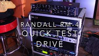 Video thumbnail for Randall RM-4 Preamp day 1 by mentoneman