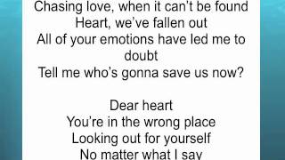 Dear Heart-Sanctus Real (Lyrics)