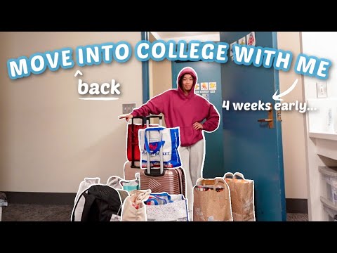 MOVE (back) INTO COLLEGE WITH ME - 4 weeks early... A VLOG (junior at brown university edition)