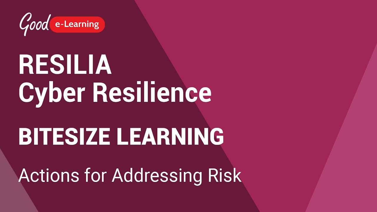 RESILIA Cyber Resilience Bitesize Learning: Actions for Addressing Risk (RESILIA certification)