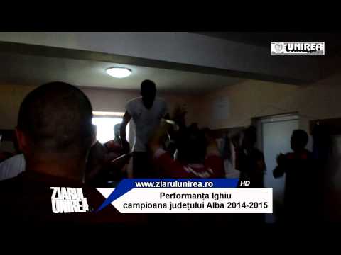 ziarulunirea.ro | Performanta Ighiu campioana judetului Alba 2015 sarbatoare vestiar