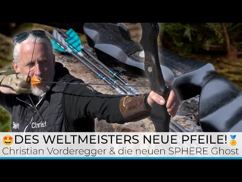 Weltmeister Christian Vorderegger ist überzeugt: neuer SPHERE Ghost Pfeil ist perfekt fürs Turnier