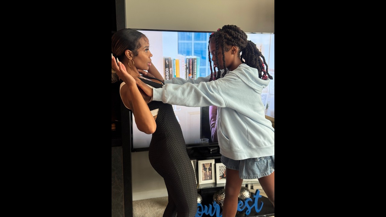 When Myah puts her hands on Mimi for not letting her see D!