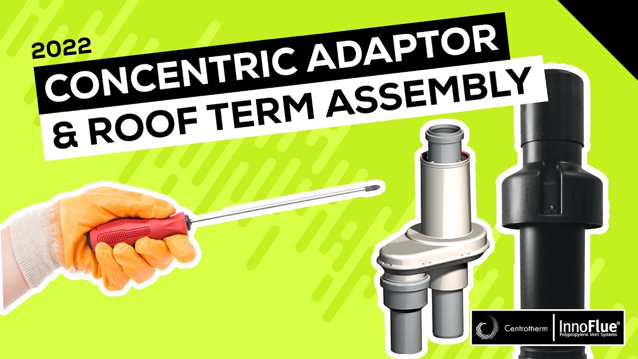 Centrotherm Concentric Adaptor + Roof Termination Assembly