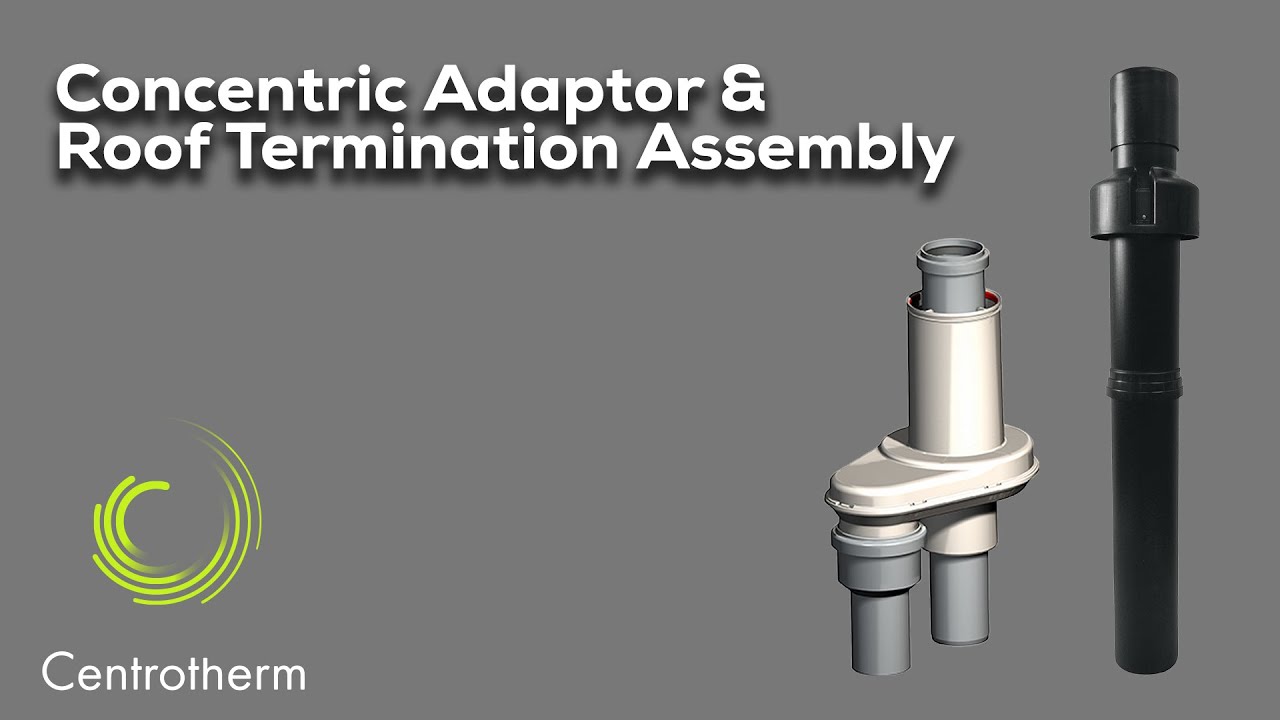Centrotherm Concentric Adaptor + Roof Terminaiton Assembly