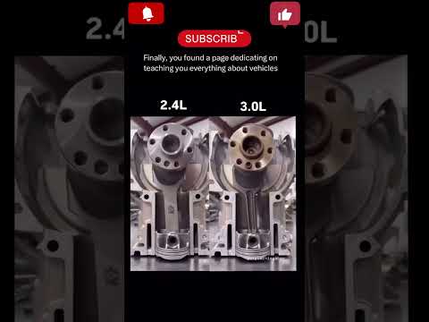How 2.4L and 3.0L Vehicle Engine Works 🤔 #carlover #car #technology