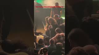Fear Factory and Dino stop the show for a fallen fan #fearfactory #concert #music I hope he’s OK.
