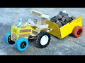 How To Make Mini Matchbox Tractor With Trolley At Home Diy DC Motor Tractor Trolley