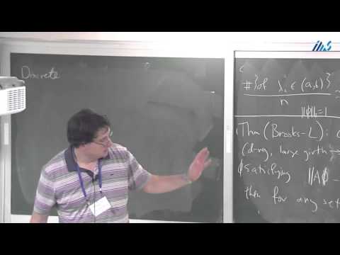 Elon Lindenstrauss - Distribution of Eigenfunctions on Regular Graphs