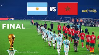 Download lagu ARGENTINA vs MOROCCO | Final FIFA World Cup | Full Match Simulation & Prediction PES mp3